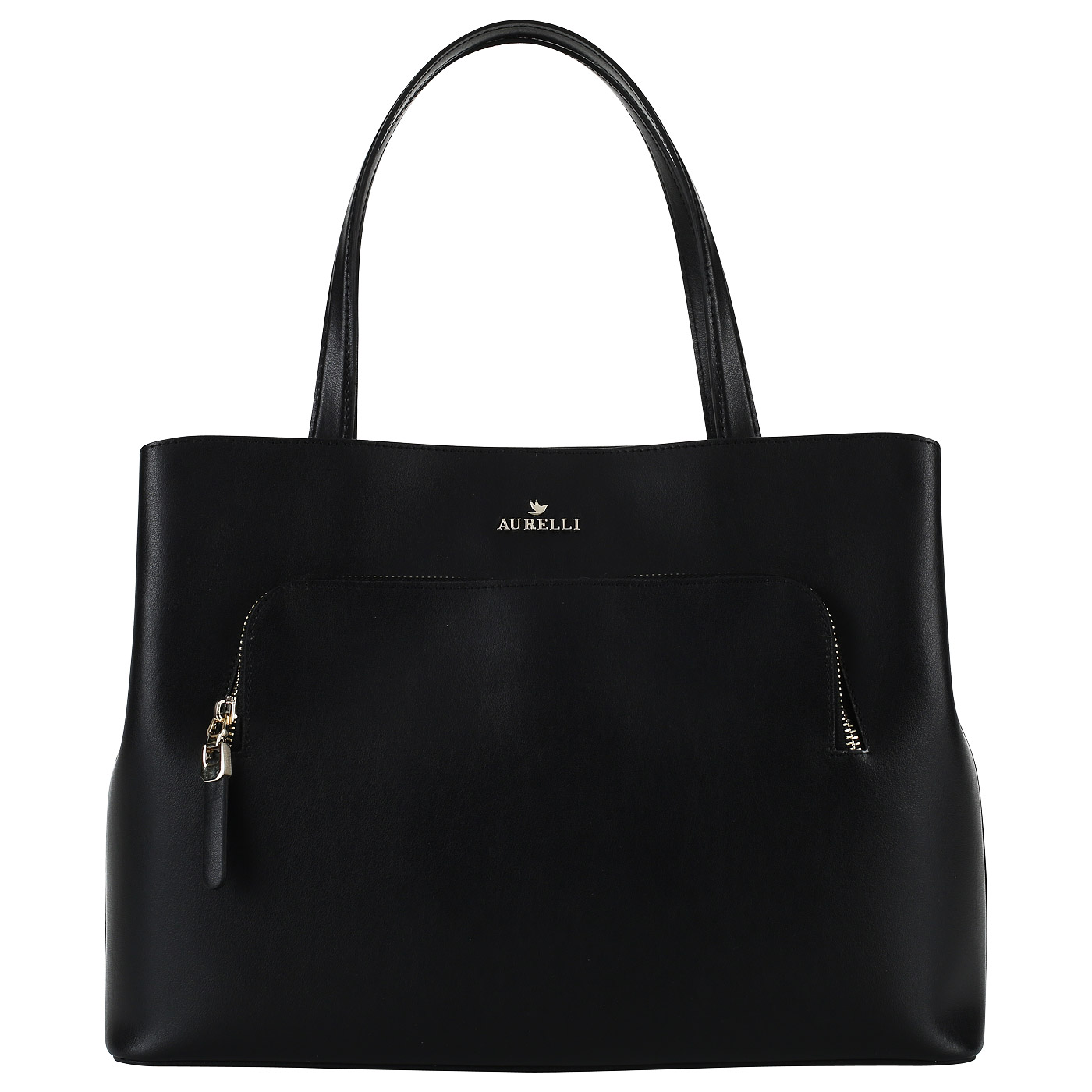 Aurelli Вместительная кожаная сумка с двумя отделами