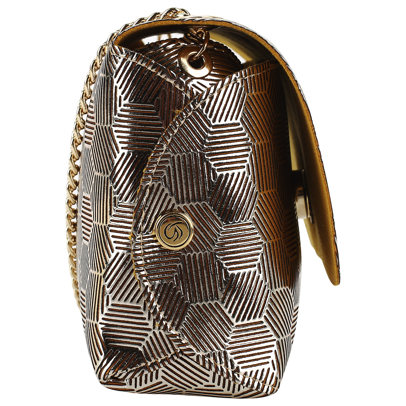 Золотистая сумочка через плечо Gilda Tonelli Diletta