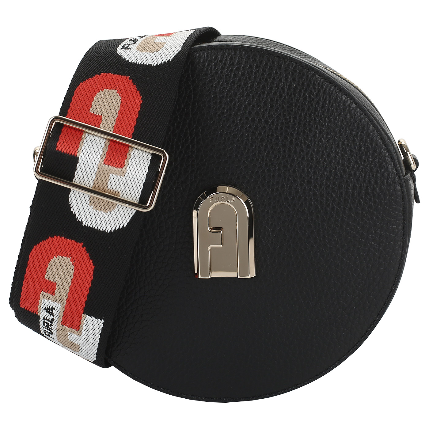 Furla Круглая кожаная сумка
