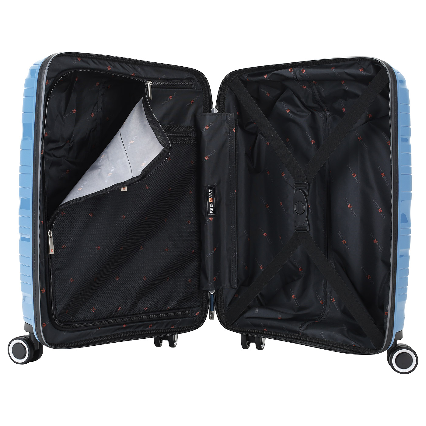 Чемодан для ручной клади из полипропилена с кодовым замком Eberhart Flash