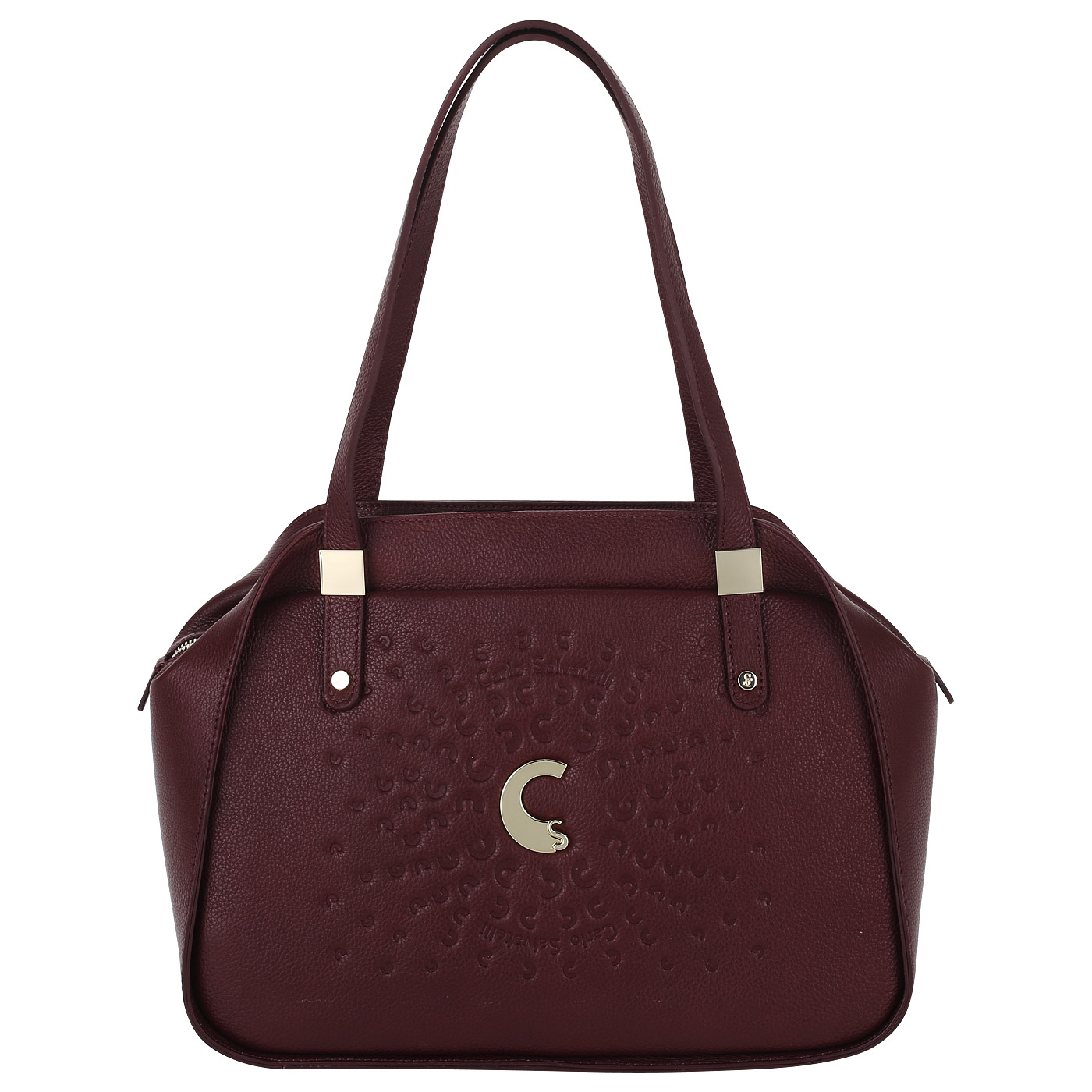 Carlo Salvatelli Бордовая сумка