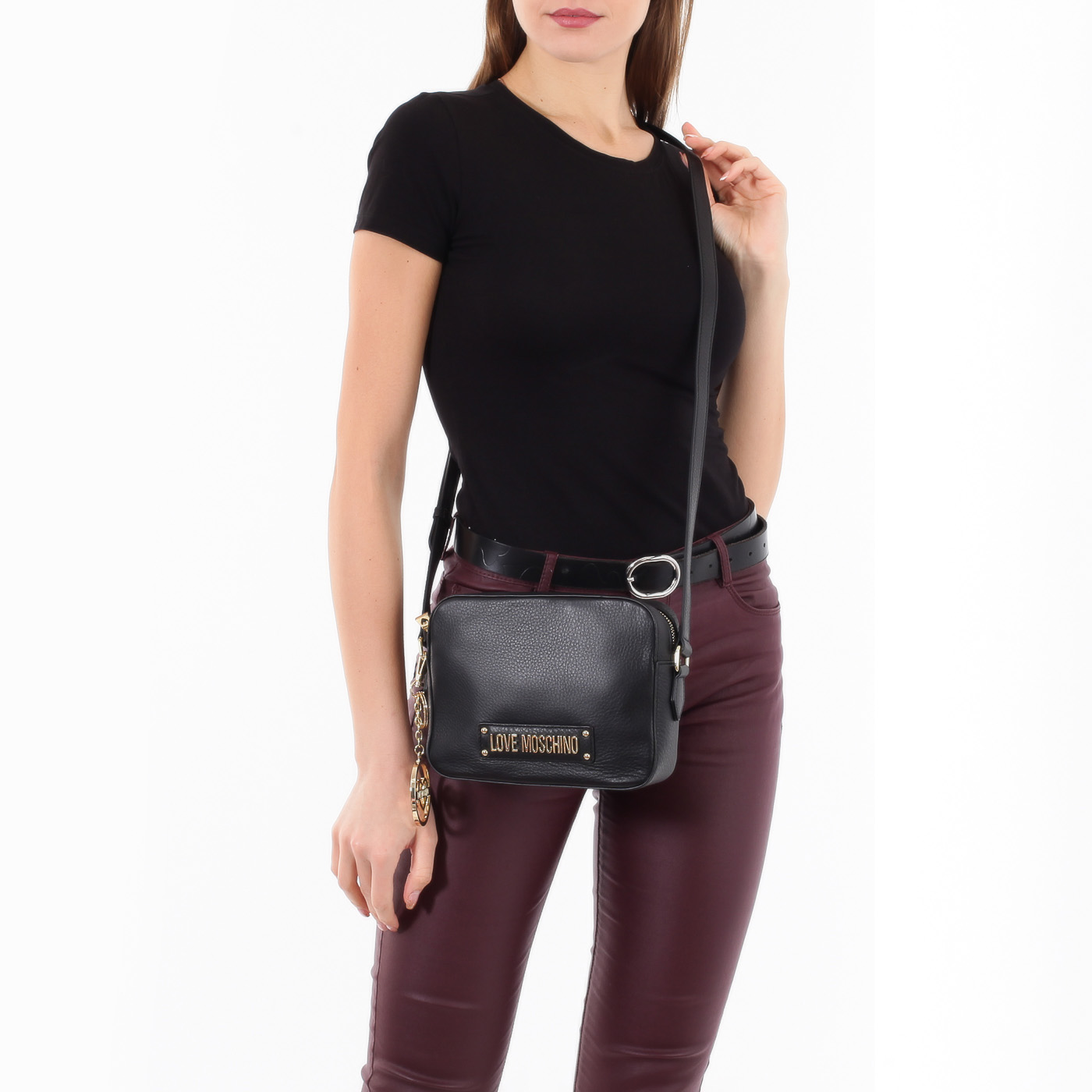 Сумочка из натуральной кожи Love Moschino Classic leather