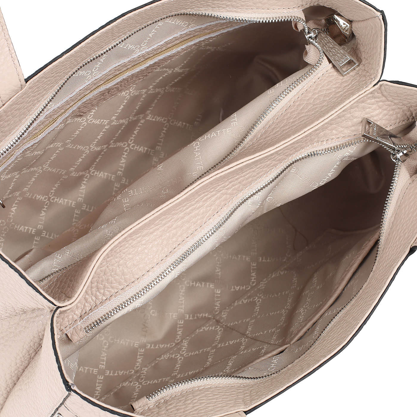 Кожаная сумка с длинными ручками Chatte 