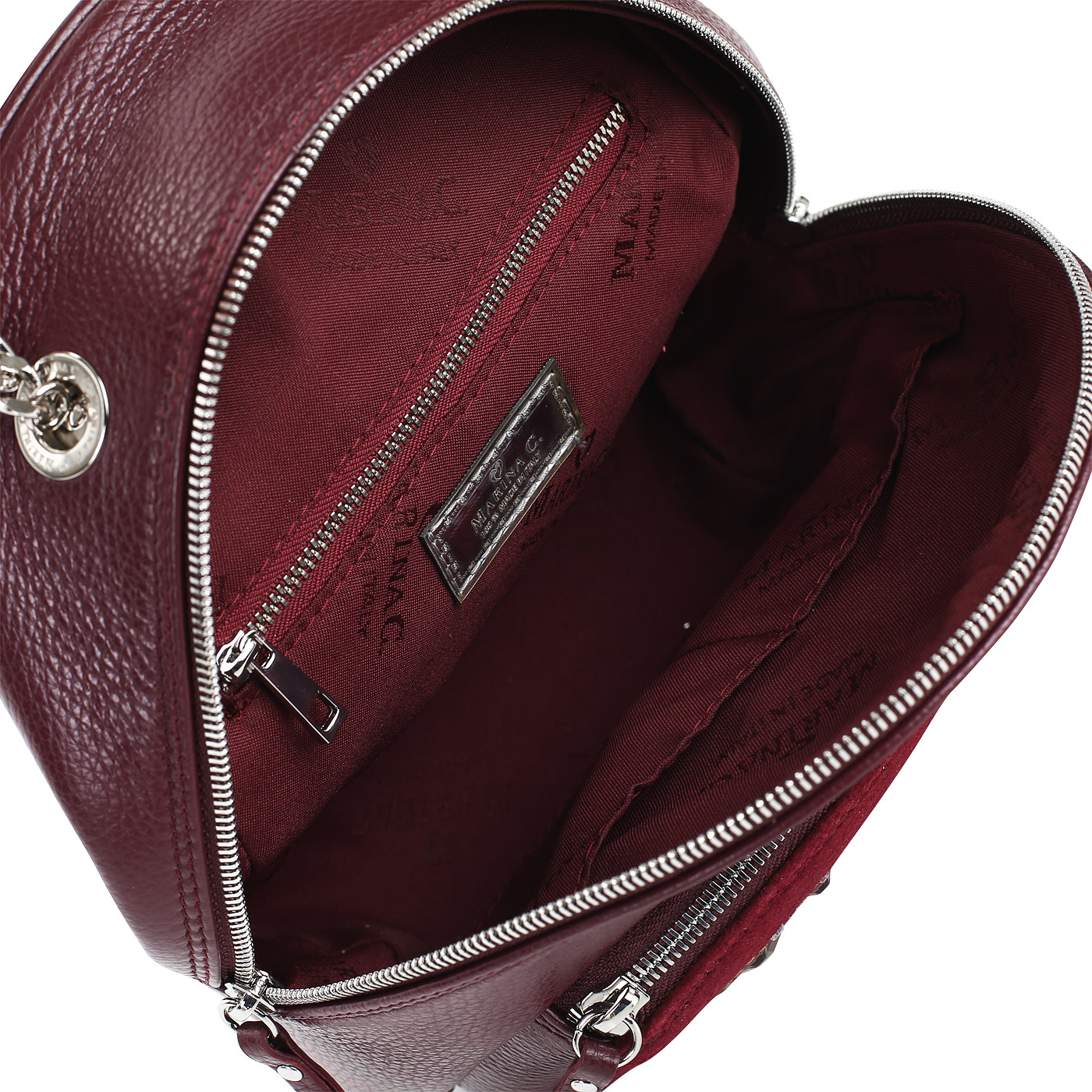 Рюкзак из кожи и замши Marina Creazioni 