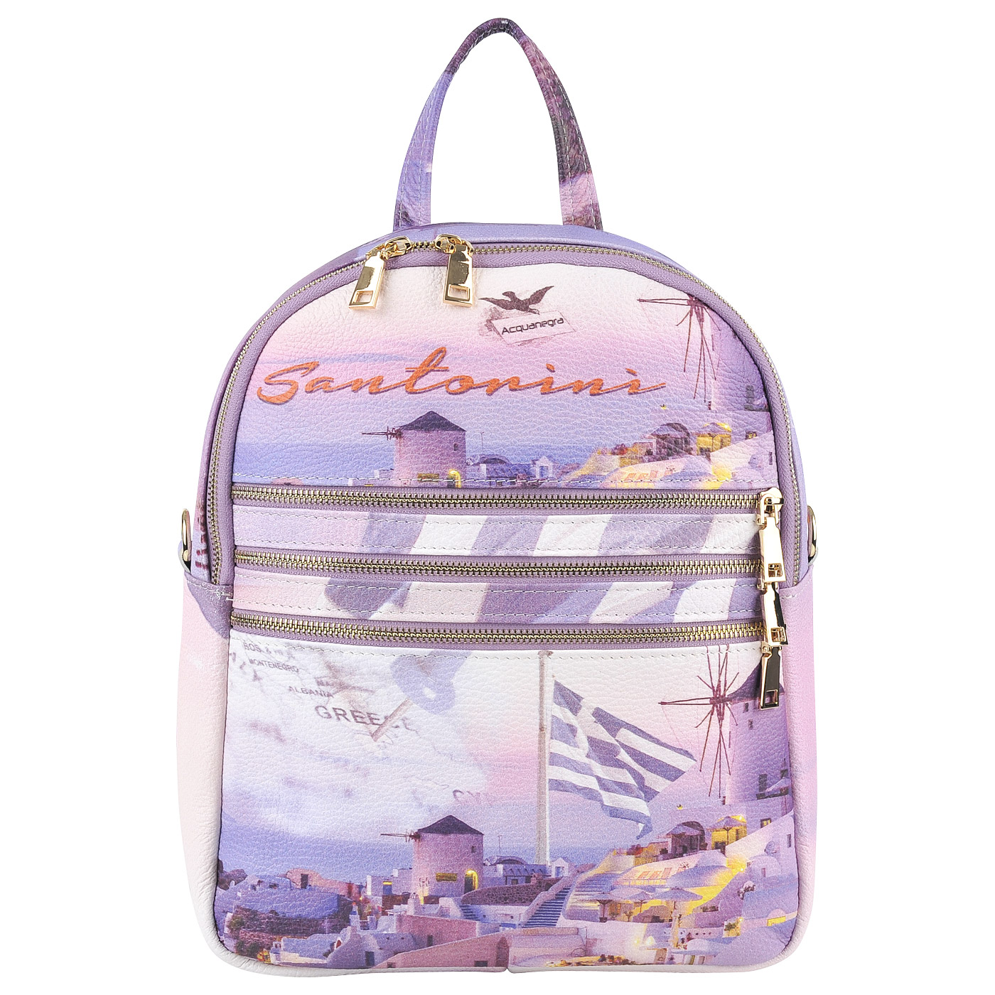 Acquanegra Женский кожаный рюкзак