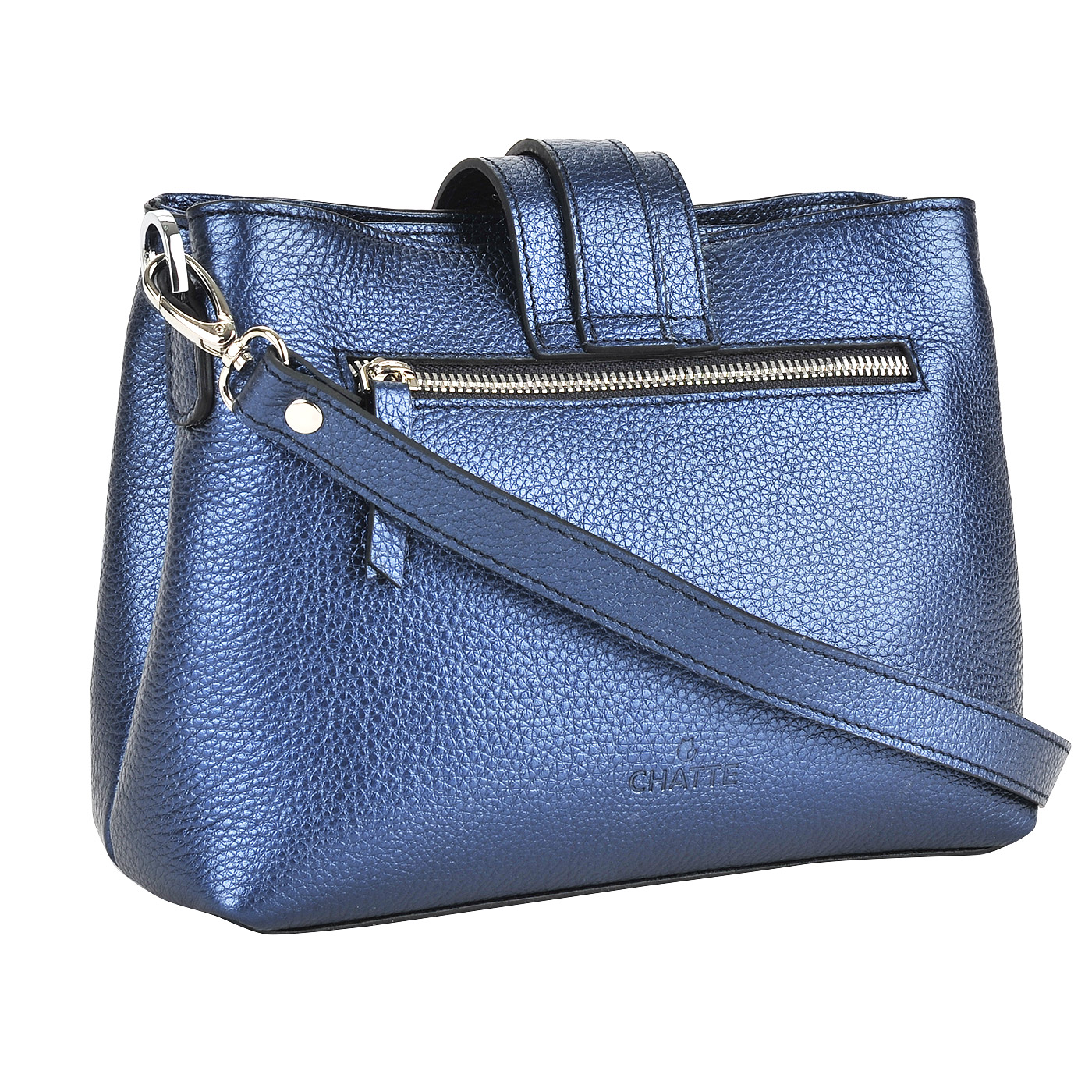 Маленькая кожаная сумка с двумя отделами Chatte Marseille